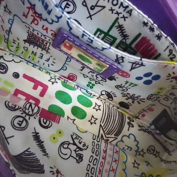 Fendi 2008 Leather Baguette Logo Embossed Mini - Picture 9 of 12